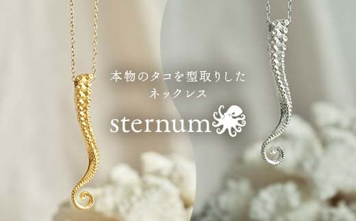 
            【ゴールド/シルバー】本物のタコを型取りしたネックレス sternum ゴールド gold シルバー silver アクセサリー ファッション F6L-1115
          