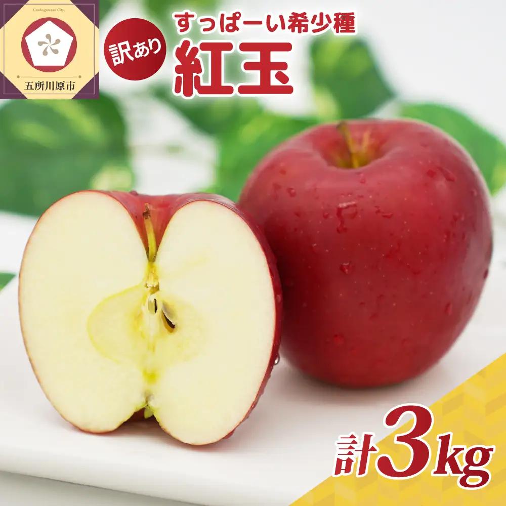 【訳あり】 りんご 約3kg 紅玉 青森県産 りんご