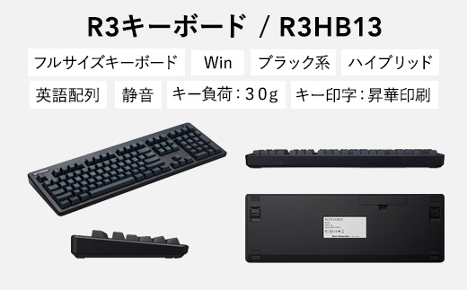 東プレ REALFORCE R3 FULL US（型式：R3HB13）