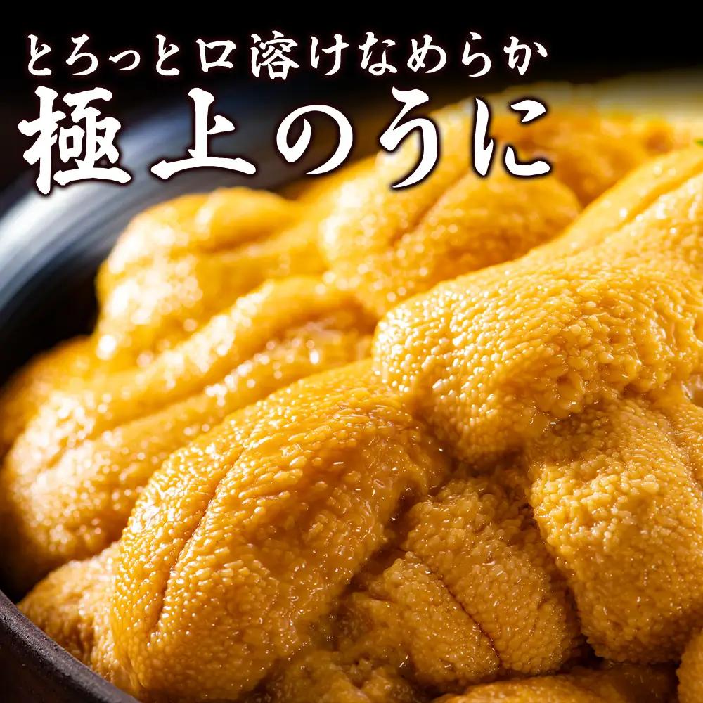 【うにの名産地稚内市】最北端の生むらさきうに(100gパック×2)