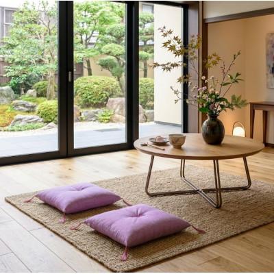 ふるさと納税 天理市 ローズパープル小座布団45cm×45cm　2枚セット