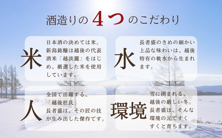日本酒 大吟醸 美禄 長者盛  1.8L×1本  新潟銘醸 0002-0176-01 日本酒