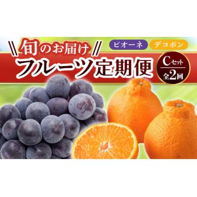 ふるさと納税 琴平町 【発送月固定定期便】香川県・三豊市共通返礼品　フルーツ旬の果物　Cセット全2回