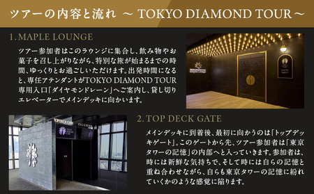 東京タワー東京ダイヤモンドツアー（150m＋250m＋Lounge）ペアチケット │ 東京 観光 チケット