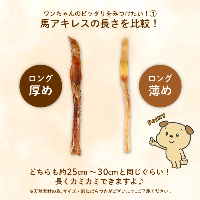 ドッグフード 馬アキレスロング 500g×1袋【 馬 ドックフード アキレス ロング ペット おやつ ペット用品 犬用 無添加 無着色 安心 安全 自然食品 KT009 】