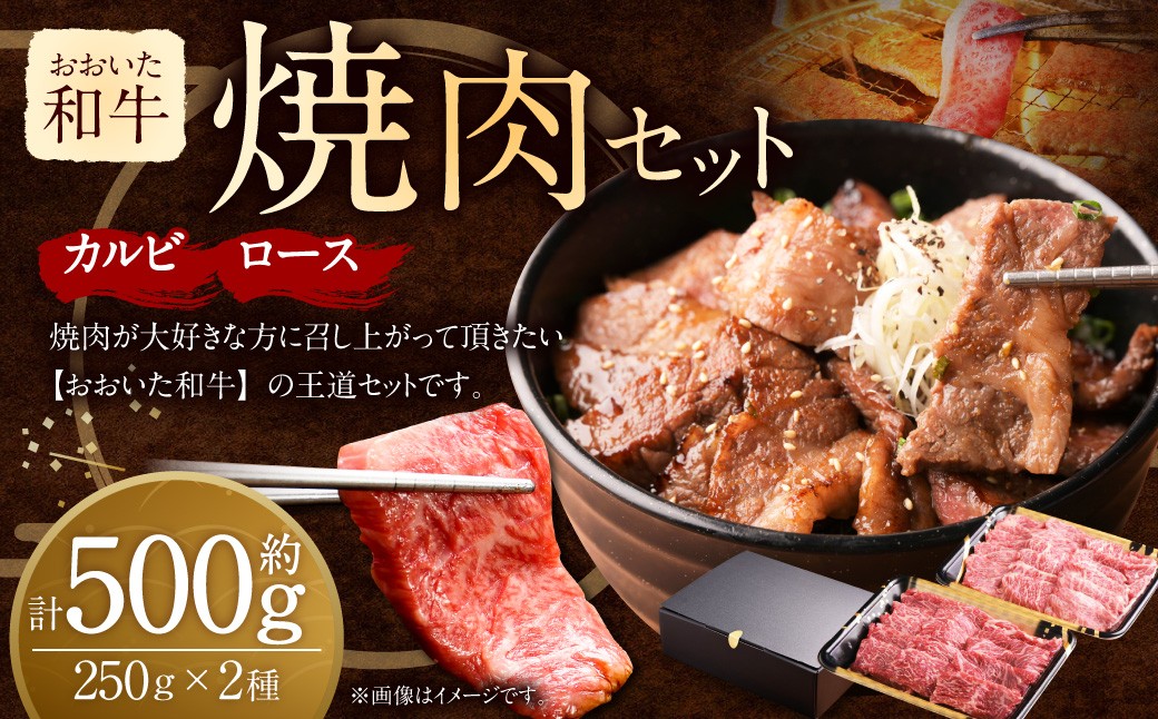 おおいた和牛カルビ・ロース焼肉セット(合計約500g)