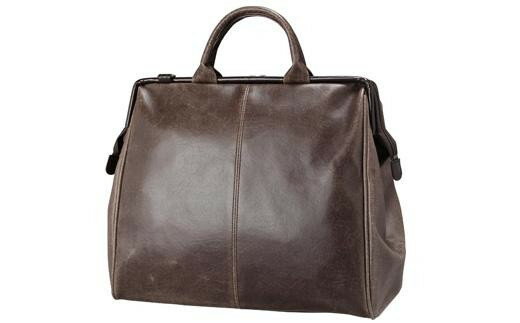 【ふるさと納税】白化合皮ダレスボストン 豊岡製かばん LEGULEG 52005（チョコ） かばん バッグ ボストン ダレス式 たっぷり収納 ビジネス 旅行