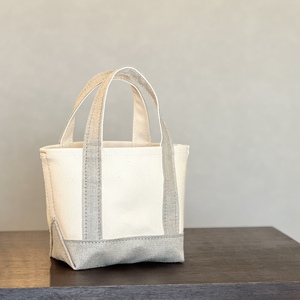 《Milih×NARA》キャンバス×麻のトートバッグ　Sサイズ　バンビ刺繍　23-042