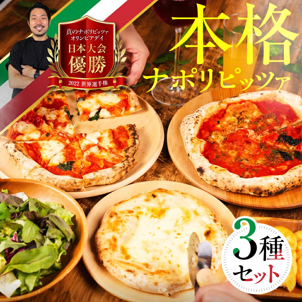 【ふるさと納税】ピザ 冷凍ピザ 本格ナポリピッツァ 食べ比べ 3種セット マルゲリータ クワトロフォルマッジ マリナーラ 選べる ミニサイズ レギュラーサイズ 計6枚 / 食品 惣菜 洋風惣菜 冷凍 パーティー[G0097] odori-s