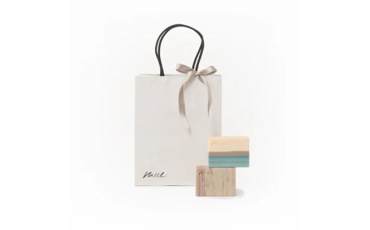 スパークレール　【mue】BAR SOAP Gift Set　(固形石鹸　2種類、洗顔ネット）
