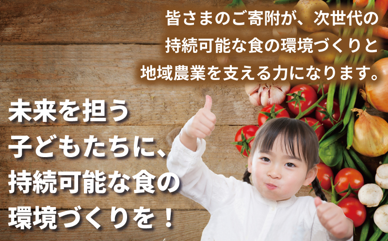 【返礼品なし】SDGs持続可能な食の環境づくり！オーガニック給食と地産地消 推進応援寄附（大阪府泉佐野市） ON0052_イメージ4