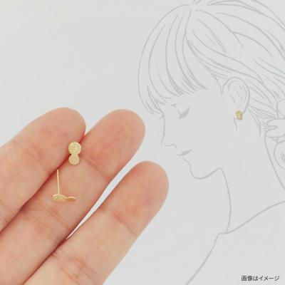 ふるさと納税 糸島市 K18 まる ピアス ダイヤタガネ 糸島市 / Chloroplast / [ALF013] |  | 01
