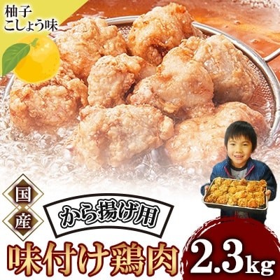 
                  唐揚げ 2.3kg 冷蔵 柚子胡椒 味 新鮮 唐揚げ 2.3kg 味付け 柚子こしょう 鶏肉 肉 簡単調理 惣菜 おつまみ ごはん からあげ から揚げ 鶏肉 なだまさ  福岡県 川崎町
                