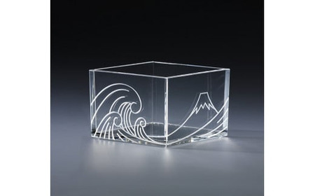 雑貨 TOMONARI アクリル升 1合枡 Mt Fuji 酒器 日用品 工芸品 インテリア 小物入れ ギフト_0049-001-se5