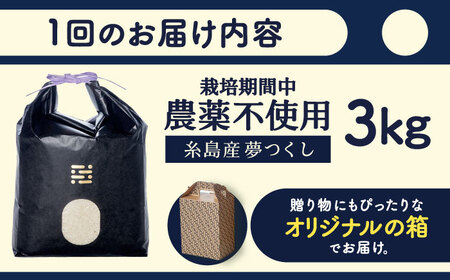【全6回定期便】農薬を使わずに育てた 山つき 3kg 夢つくし 吉富町/(株)やました[BGBX011]