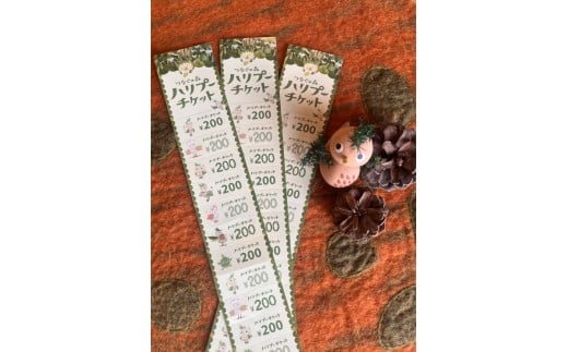 [10-E5]＜よろこびつながる＞ハリプーチケット（回数券3,000円分）