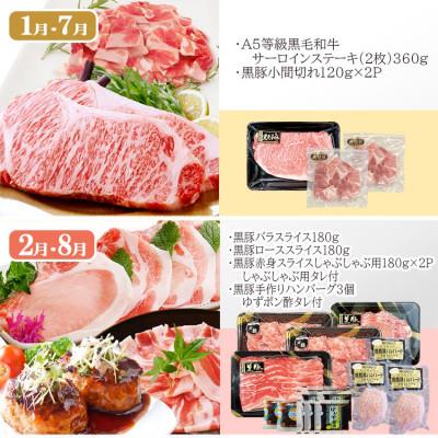 ふるさと納税 枕崎市 お肉とお魚　お楽しみ定期便　6回配送JJ10-0002 |  | 01