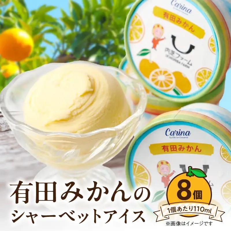 有田みかんシャーベットアイス　　8個入り_ZE6513