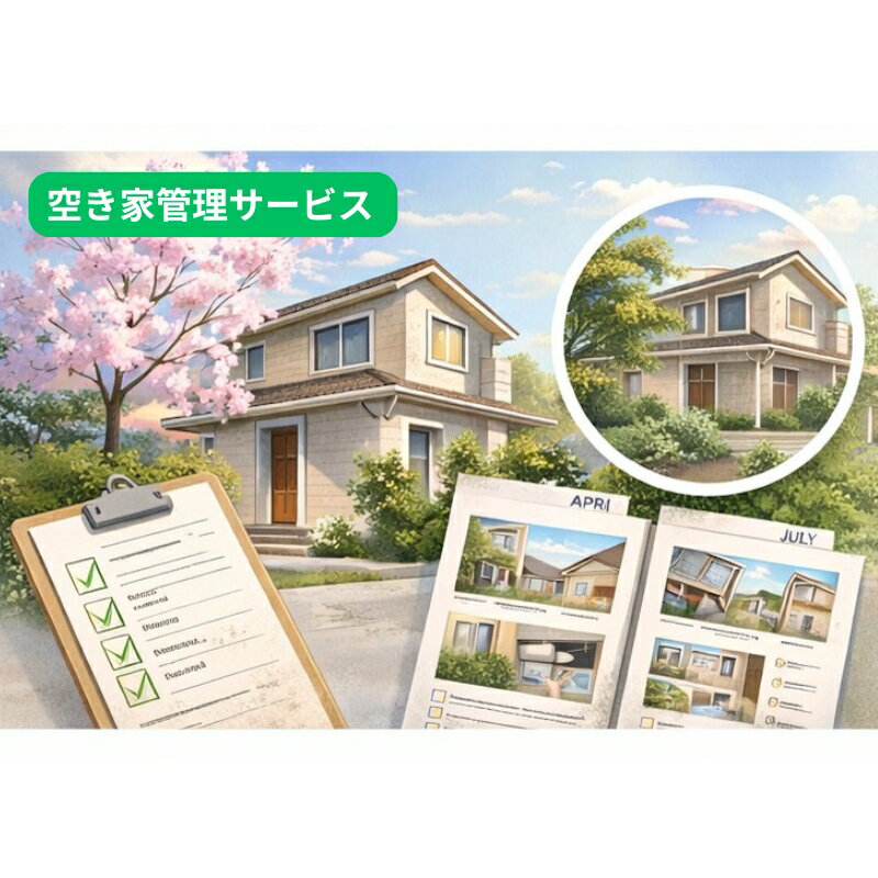 【ふるさと納税】空き家管理サービス 選べる回数 1回 2回 3回 / 実家 空き家 管理 遠方 相続 見回り 写真報告 豊中市