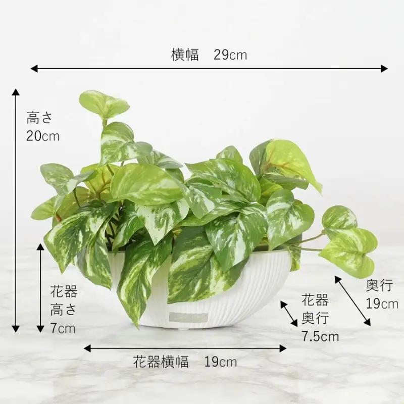 エミリオ・ロバ ポトス アーティフィシャルグリーン Sサイズ 造花 観葉植物 水やり不要 インテリア
