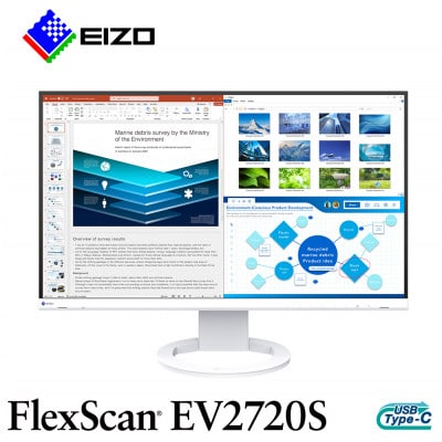 【国内生産】EIZO USB-C搭載 27型液晶モニター FlexScan EV2720S ホワイト