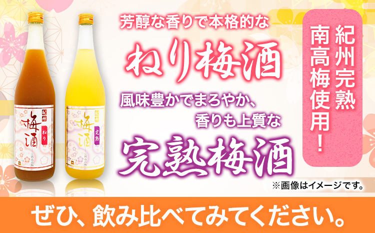 紀州完熟南高梅ねりうめ酒完熟梅酒飲み比べセット720ml×2本厳選館《90日以内に出荷予定(土日祝除く)》酒さけお酒飲み比べ---wsh_genknhu_90d_22_13000_2p---