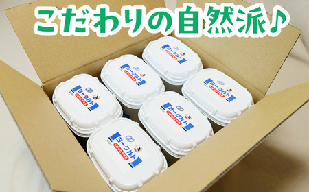 【定期便6回】ヨーグルト500ｇ（プレーン）6個セット／ 無糖 ネッカ牛乳 ノンホモ製法 セット 搾りたて 栄養 こだわり おやつ デザート 朝食 スイーツ 自然派 化学合成物質不使用 安心 乳製品 