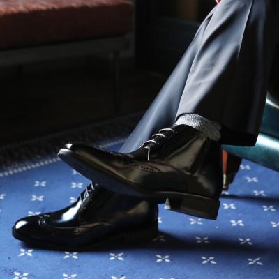 ふるさと納税 大和郡山市 メンズブーツ 6cmアップ サイドジップシークレットシューズ No.1302 ブラック 24.5cm |  | 02