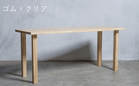 木製 パソコンデスク ゴム材 I型 W120×D60×H70ｃｍ 選べる4色 岐阜県 安八町 クリア