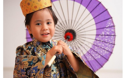 
沖縄の正装【キッズ琉装体験】宮古島での旅の思い出に。（お子様１名分）
