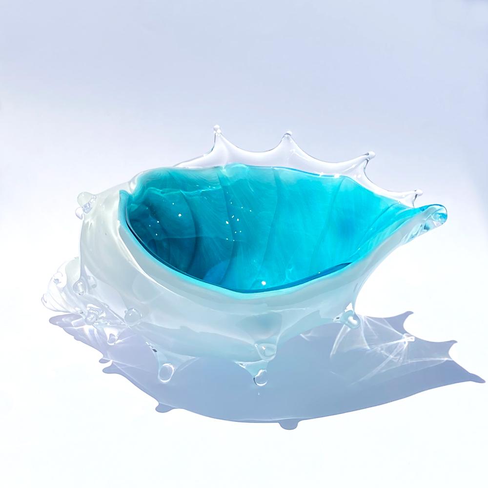 【ふるさと納税】貝の形のガラスの器、リゾートラグーン「シェルの器」 | ガラス 器 貝殻 食器 おしゃれ 人気 おすすめ 送料無料 東京 中野区