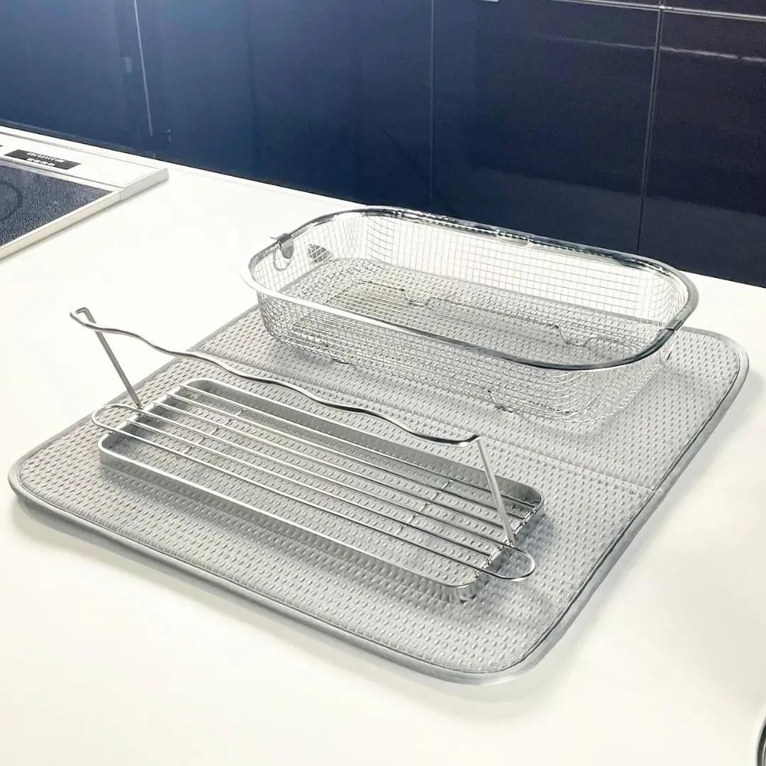 すっきり暮らすセット（浅型+マット+ジャグボトル） 水切りかご ステンレス 食洗機対応 燕三条製 [ビーワーススタイル] 【020S105】