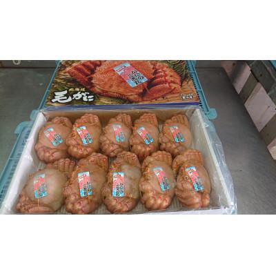 ふるさと納税 白老町 北海道産ボイル毛ガニ 約4kg(390g〜420g前後×10尾)×1箱 冷凍発送
