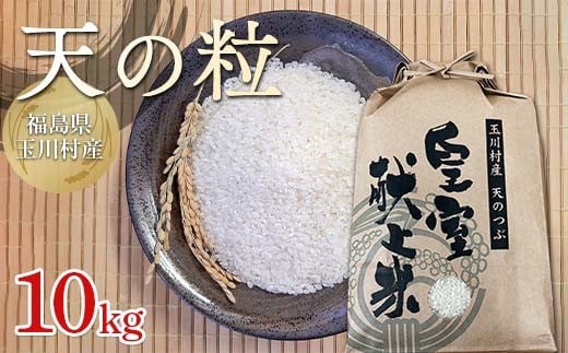 FT18-275 令和7年度産 新米 玉川天のつぶ 10kg 福島県玉川村産 こめ コメ オリジナルブランド米