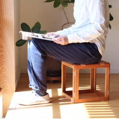 ふるさと納税 宇治市 木製折り畳み椅子「旧タイプpatol stool(ロー)」 板座