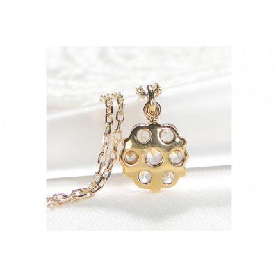 ふるさと納税 韮崎市 ネックレス K18YG イエローゴールド ダイヤモンド 0.3ct フラワー【f024-k18yg】 |  | 03