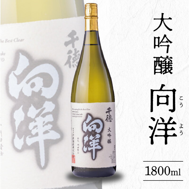 【ふるさと納税】【父の日】 酒 大吟醸 向洋 1800ml フルーティー 華やかな香り すっきり 淡麗 アルコール 千徳酒造 創業明治36年 創業100年以上 贈り物 ギフト 記念日 宮崎県 延岡市 お取り寄せ 飲料 送料無料