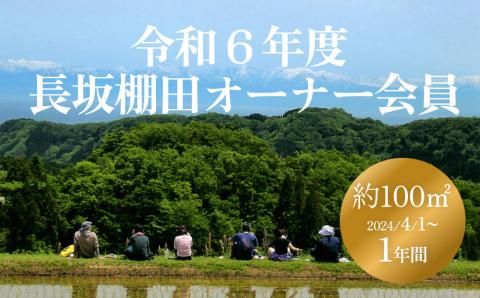 令和６年度 長坂棚田　オーナー会員（１区画）