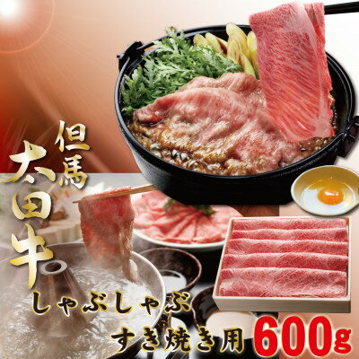 【ふるさと納税】但馬 太田牛 すき焼用 かたもも600g OS2【配送不可地域：離島】【1551654】