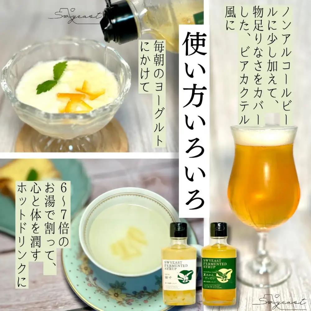 大学研究の天然酵母使用 お酒でもジュースでもない新感覚発酵シロップ　250ｇｘ2本