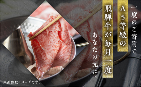 【ふるなび限定】定期便 飛騨牛 5回 定期便 トキノ屋食品 FN-Limited-PR