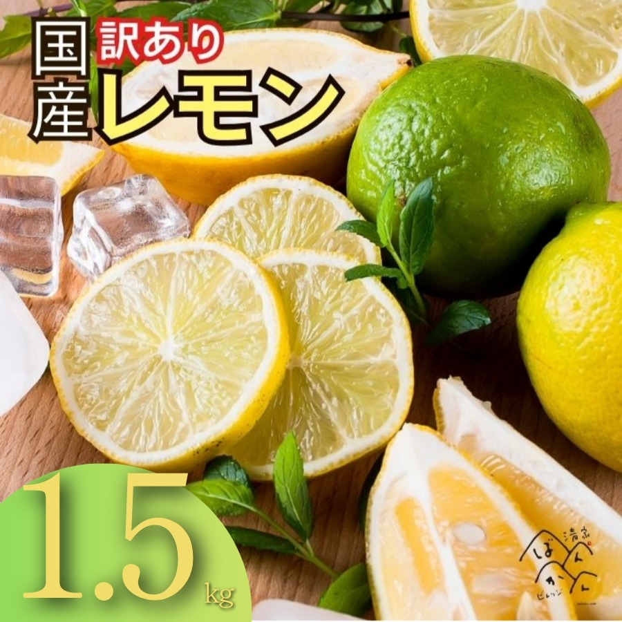【訳あり】 レモン 訳あり 1.5kg 傷み補償 250g 5000円 送料無料 愛媛 国産 柑橘 フルーツ 産地直送 皮ごと 皮まで食べられる ノーワックス 防腐剤不使用 減農薬 安心 安全 グリーンレモン イエローレモン マイヤーレモン アレンユーレカ りのか 家庭用 お試し サイズ 不揃い B級品 スムージー ジュース レモンサワー 酎ハイ 料理 お菓子作り 旬 の 果物 清家ばんかんビレッジ
