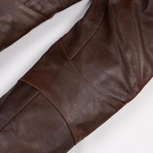 【デグナー】メンズカップ付レザーパンツ [DP-28] ブラウン 〈Lサイズ〉［ 京都 八王子 バイクギア ブランド 大好評 レザー パンツ 人気 おすすめ 牛革 革 ツーリング ライダー バイカー 