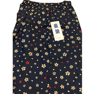 日本製　綿100%　藍染調プリントパンツ・Aセット（Mサイズ2柄１組）【芸西織物株式会社】 [ATGU001]