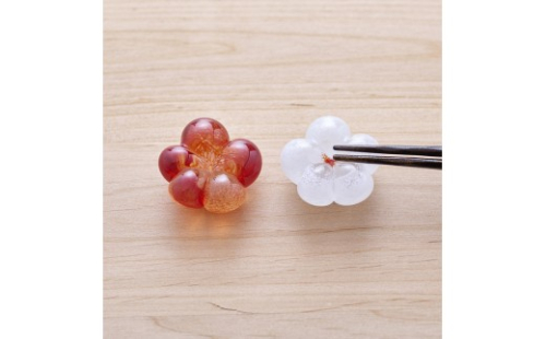 めでたい紅白梅箸置き《木箱セット》
