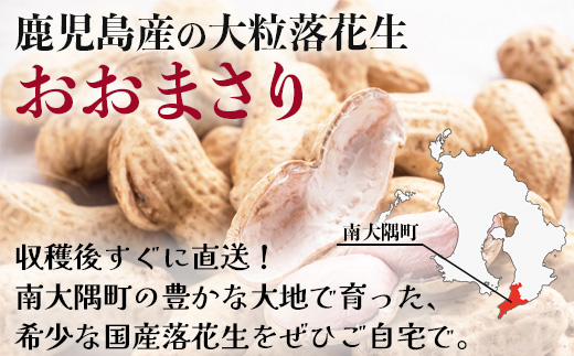 食べ応え抜群の大粒落花生「おおまさり」５００g袋×８袋≪数量限定≫鹿児島県産