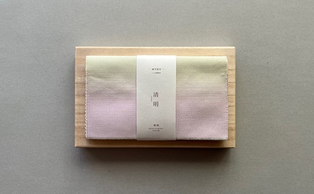 手織絹綴の懐紙入れ【MOKU】　清明/せいめい　手織り 綴織 工芸品 伝統工芸品 清原織物 AQ-0009_04