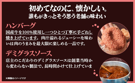 デミグラスソース ハンバーグ 200g×2 計400g キッチンふじ 《60日以内に出荷予定(土日祝除く)》