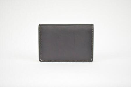 【全7色】栃木レザーの名刺入れ 約50枚収納 ポケット4つ Card holder 02/ブラック/minca　416【雑貨 ファッション 人気 おすすめ 】