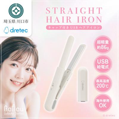 ふるさと納税 川口市 ドリテック キャップ付きUSBヘアアイロン ベージュ HI-100BE